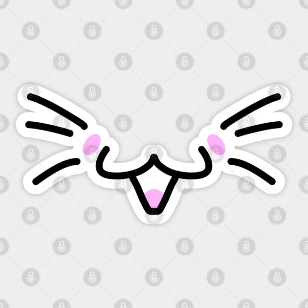 Kitty Face Sticker by KittenKirby